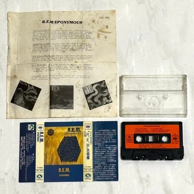 R.E.M. REM 1988 Eponymous Taiwan Edition Cassette Tape Album with Promo Insert - Image 1 of 4