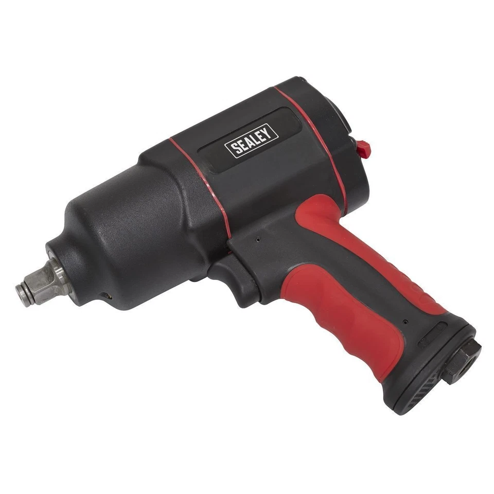 Sealey Air Impact Wrench Composite Twin Hammer 1/2"Sq Drive Garage Tyres GSA6005 - Image 1 of 1