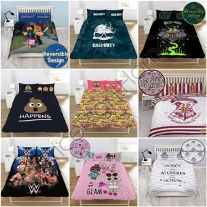 Niños Funda Doble de Edredón Juegos Panel Ropa Cama Harry Potter Disney Pokemon - Imagen 1 de 21