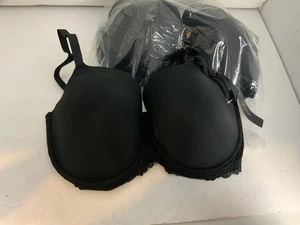 2 Natori schwarz Renew Full Fit Kontur Bügel BH Spitzenbesatz Gr. US 36 H - Bild 1 von 4