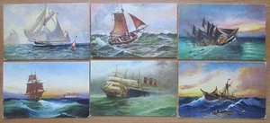 Various Countries - "Sailboats" Postcards - Lot 2 - Picture 1 of 2