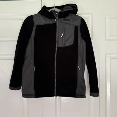 Chaqueta de niño Lands' End negra y gris con capucha - grande (14/16) Foto 1 de 4