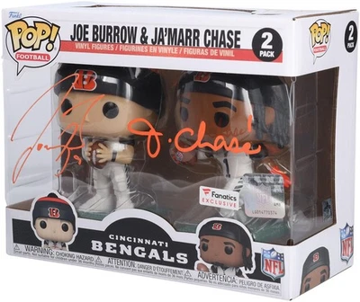 Joe Burrow & Ja'Marr Chase 孟加拉签名两包 Funko POP! 乙烯基人偶套装 — 第 1/3 张图片