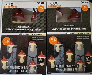 Way to Celebrate LED Pilz Lichterkette - Warmweiß - Bild 1 von 2