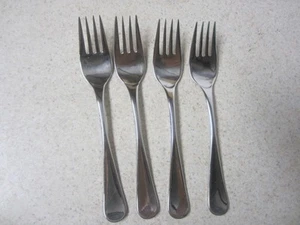 LOT OF 4   J A HENKELS MANOR 18/10 FLATWARE  SALAD FORK 7' - Picture 1 of 5