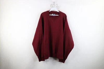 Sudadera De Colección Años 90 Starter Para Hombres 2XL XXL Desteñida Peso Pesado Cuello Redondo Borgoña Foto 1 de 4