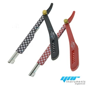 YNR Cut Throat Rasierhobel gerade Herren quadratisches Muster - Bild 1 von 5