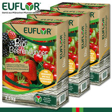 Euflor 3 x 2,5 kg Bio Beerendünger Erbeere Himbeere Apfel Birne Pflaume Kirsche