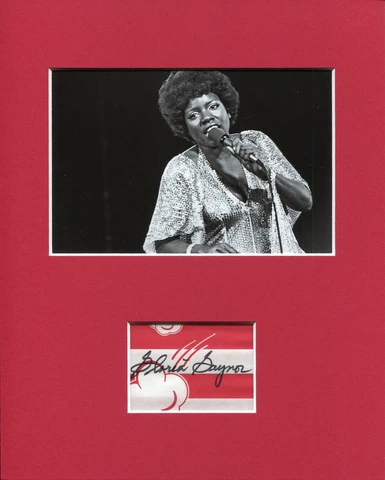 Gloria Gaynor I Will Survive Disco Singer Sexy Signed Autograph Photo Display Cover