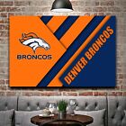 Denver Broncos NFL Team Piłka nożna Wystrój domu Druk artystyczny BARDZO DUŻY 66" x 44"