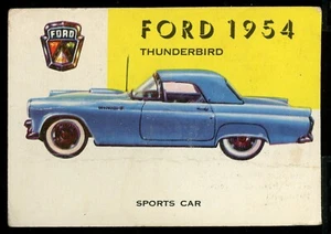 1953 1954 Topps World on Wheels Red-Backed HIGH NUMBER #169 THUNDERBIRD - Picture 1 of 2