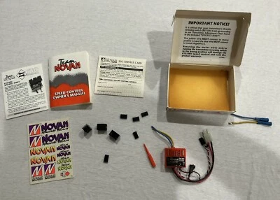 VINTAGE TEAM NOVAK REVERSIBLE HYPERFET ESC 610 HRV BRUSHED 6-10 CELLS W REVERSE - Image 1 of 4