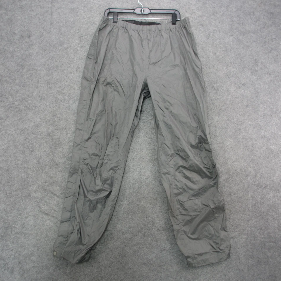 Pantalones de lluvia para hombre Outdoor Research XL gris nailon ligeros pantalones de lluvia para senderismo Foto 1 de 4