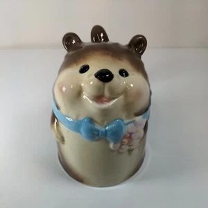 Hedgehog coffee/tea mug  footed upsidedown - Picture 1 of 12