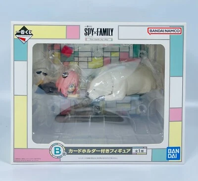 Ichiban Kuji Spy X Family Card Holder Figura Anya & Bond Figura BANDAI Japón - Imagen 1 de 4