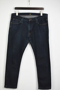 LEE LUKE Men's W36/~L28* Stretchy Blue Zip Regular Fit Jeans 35359-GS