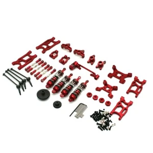ORIGINAL WLTOYS 124019 144001 Legierung Upgrade Kit ROT Stöße, Aufhängungsarme, Naben - Bild 1 von 15
