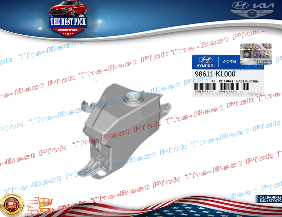 ⭐GENUINE⭐ Windshield Washer Reservoir for 2023 Hyundai Ioniq 6  98611KL000 - Image 1 of 1