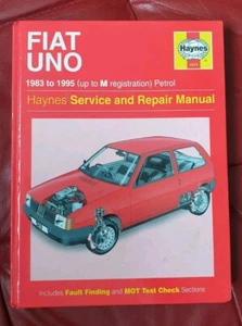 Fiat Uno Haynes Workshop Manual Petrol 1983-1995 No.923 - Picture 1 of 3