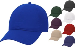 Gorra de béisbol de sarga de algodón cepillado de bajo perfil lisa sin estructura sombrero de papá - Imagen 1 de 8