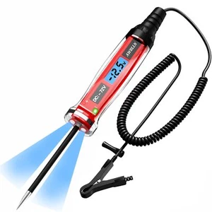372v Dc Automotive Test Light Lcd Digital Light Tester With Voltmeter Heavy Duty - Picture 1 of 7