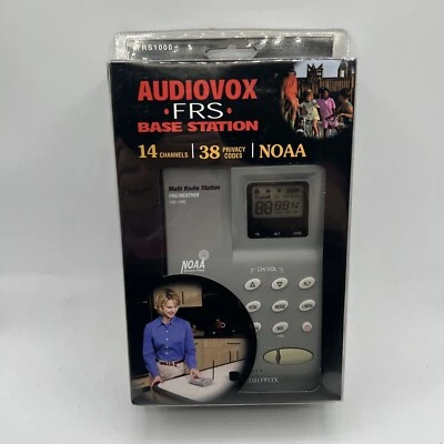 NOS 密封 Pkg Audiovox FRS1000 基站 NOAA 接收器和天气警报  — 第 1/2 张图片