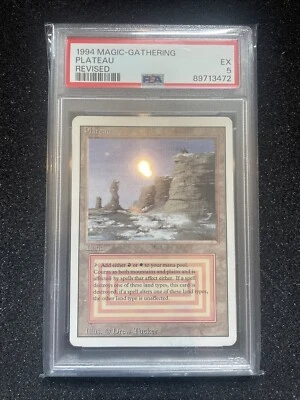 MTG 1994 Plateau REVISED PSA 5 MAGIC THE GATHERING Land Rare - Image 1 of 2