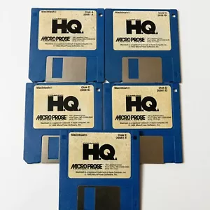Vintage Macintosh 3,5 Zoll Diskette Microprose Command H.Q. - Bild 1 von 8