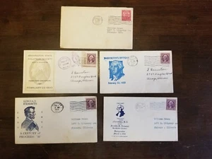 4 sobres de cubiertas presidenciales de Estados Unidos Washington Lincoln FDR inauguración 1933 - Imagen 1 de 6