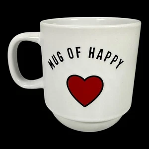Sheffield Home Becher Happy Kaffee Tee Tasse Rot Herz Weiß Fasst 14 Unzen - Bild 1 von 8