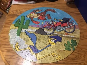 Road Runner 1977 Warner Bros Runde 125 Stck. 20" Puzzle Looney Tunes Vintage vollständig - Bild 1 von 4
