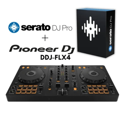 Pioneer DDJ-FLX4 + Serato DJ PRO DJ Software Bundle - Image 1 of 4