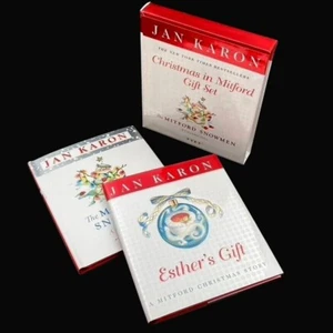 Jan Karon CHRISTMAS IN MITFORD Gift Set Mitford Snowmen & Esther's Gift HC w Box - Picture 1 of 22