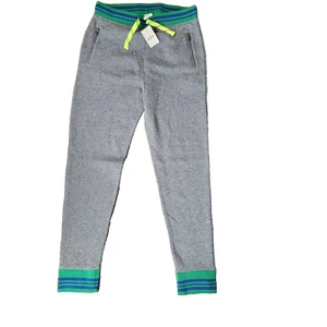 J.CREW CREWCUTS GREY MULTICOLOR STRIPE ELASTIC WAIST STRETCH LEGGINGS Sz 16 NWT - Picture 1 of 8