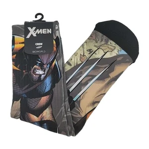 Calcetines Wolverine Claws Out para hombre sublimados 1 par Marvel Comics X-Men Xmen - Imagen 1 de 5
