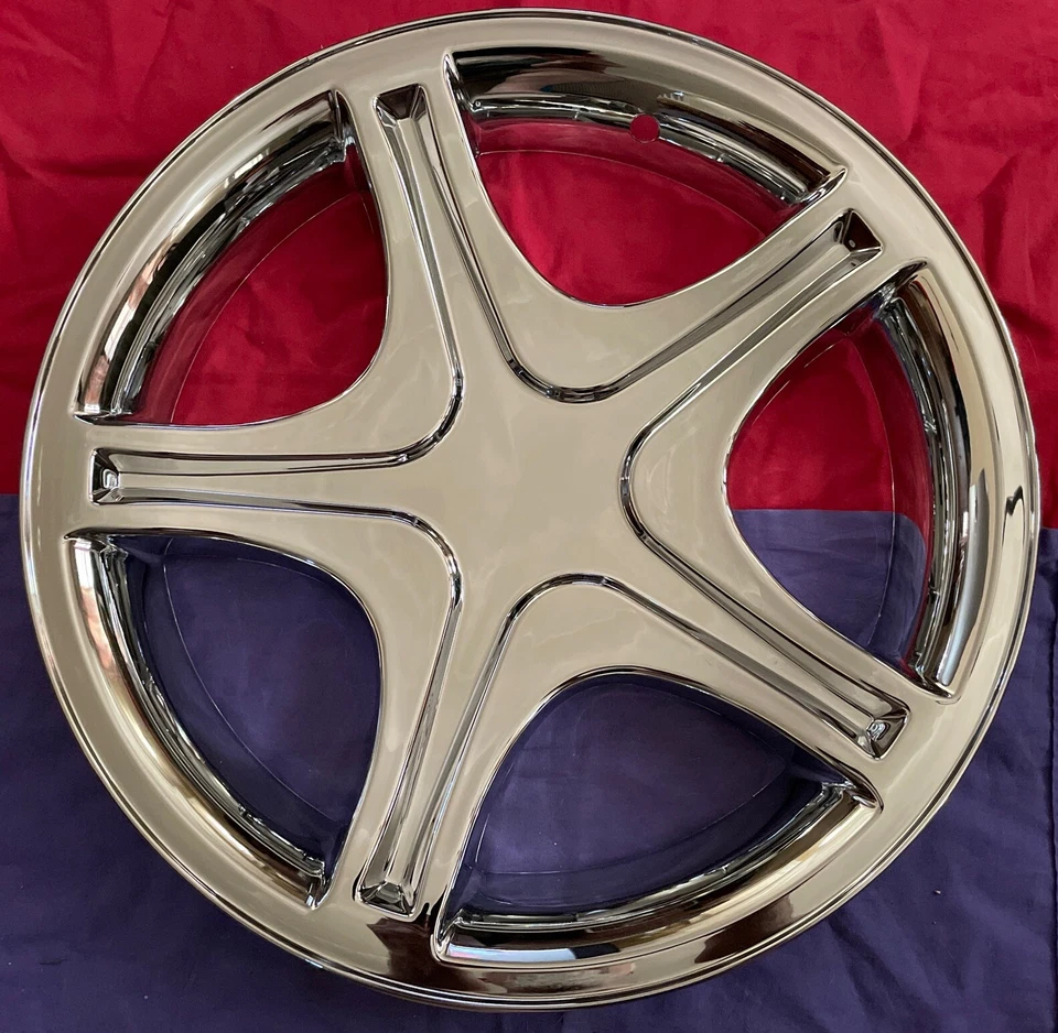 For 1999-2004 Ford Mustang 17” Alloy Wheel CHROME Skin Hubcap Cover IMP311 Cap 1 - Image 1 of 4