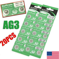 20 Pcs AG3 SG3 LR41 192 1.55V Alkaline Button Coin Cell Cell Battery Tool US