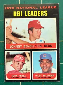1971 Topps #64 NL RBI Leaders HOFs Bench Perez Williams - Picture 1 of 2