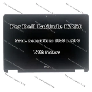 12.5" Dell Latitude E7250 TVJPY FHD LCD Display Touch Screen Digitizer Assemby - Picture 1 of 6