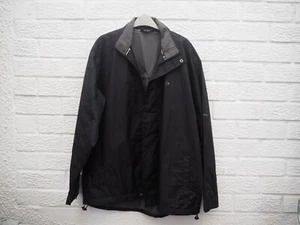 Dunlop Golf Coat Large Black Jacket windproof rain resistant Breathable int #001 - Picture 1 of 21