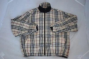 Burberry Zip Through Reversible Classic Nova Check Jacket Coat Mens Large UK L - Picture 1 of 16