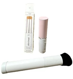 tarte Sugar Rush skin treat Poreless Foundation TAN 0.32 oz & Buffing Brush - Picture 1 of 6