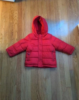 OLD NAVY toddler child unisex Red jacket coat winter frost free size 3T kids - Image 1 of 4