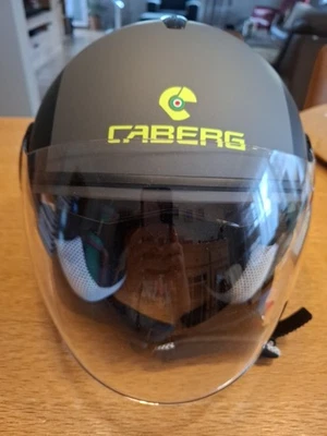 Motorradhelm CABERG Jethelm , Neu Ohne Etikett Gr.L..in Grün/ Grau - Bild 1 von 4