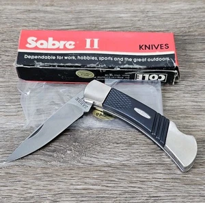 NEW Vtg Sabre II 851 Folding Pocket Knife Lockback NOS W/ Original Box - Picture 1 of 14