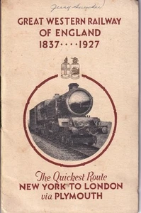 1927 Great Western Railway of England Eisenbahn - Großbritannien - Vereinigtes Königreich - Bild 1 von 1