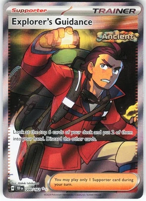 Explorer's Guidance - 200/162 Pokemon SV05: Temporal Forces Holo Ultra Rare NM - Image 1 of 2