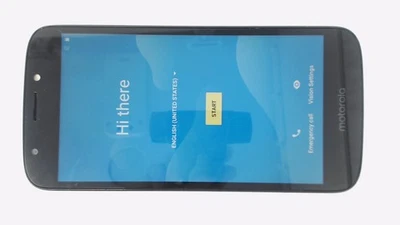 Motorola Moto E5 Go XT1921-8 (Black 16GB 1GB) Verizon SCRATCHED GLAS/CAM - Image 1 of 2