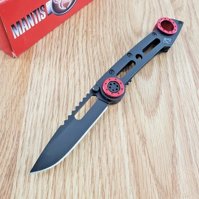 Mantis Monacoe Framelock Folding Knife BG42 Steel Blade 420HC Steel Handle - Image 1 of 4