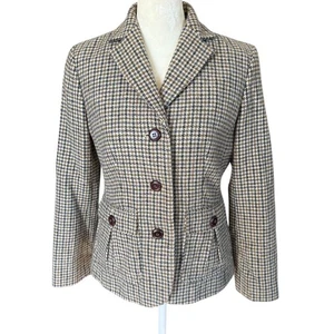 Chaqueta Blazer Talbots Petites 4P Manga Larga Cuello Pata de Gallo Completamente Forrada - Imagen 1 de 9